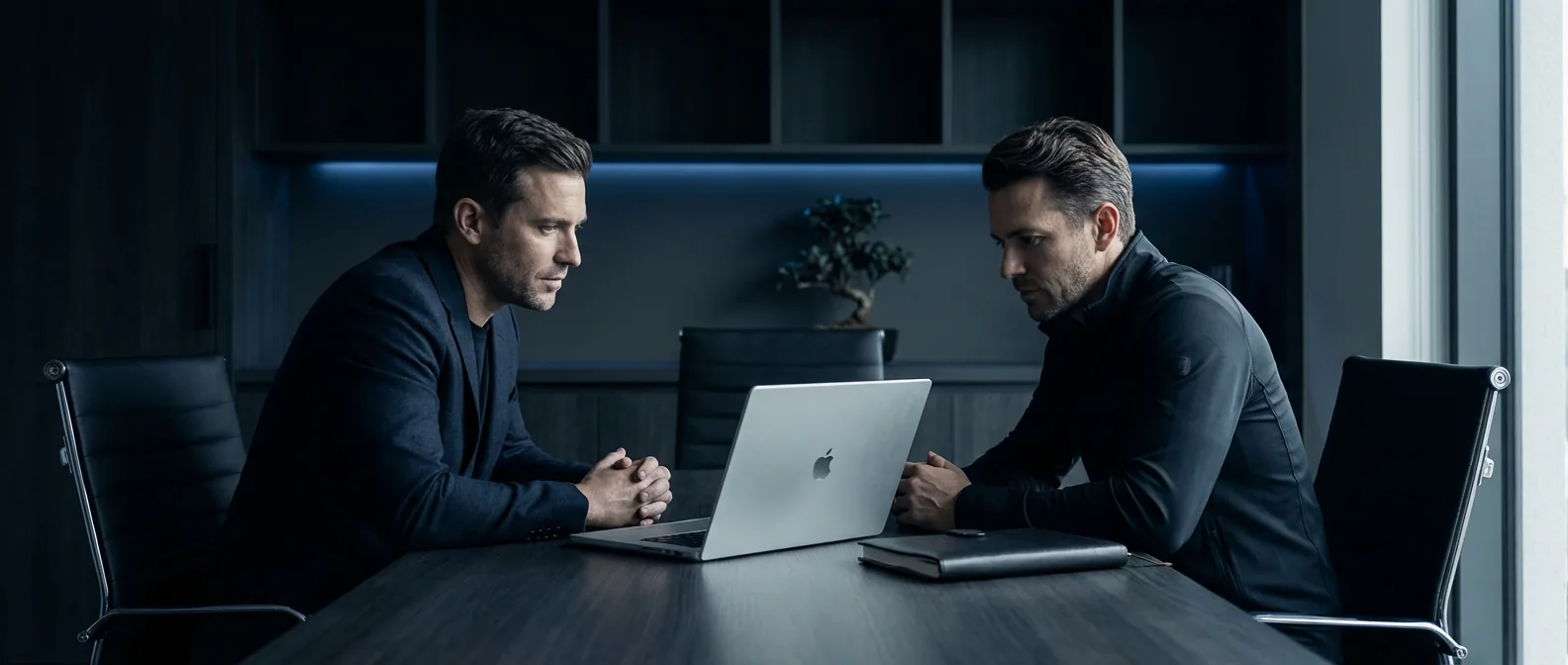 One-on-one coaching session between coach and executive