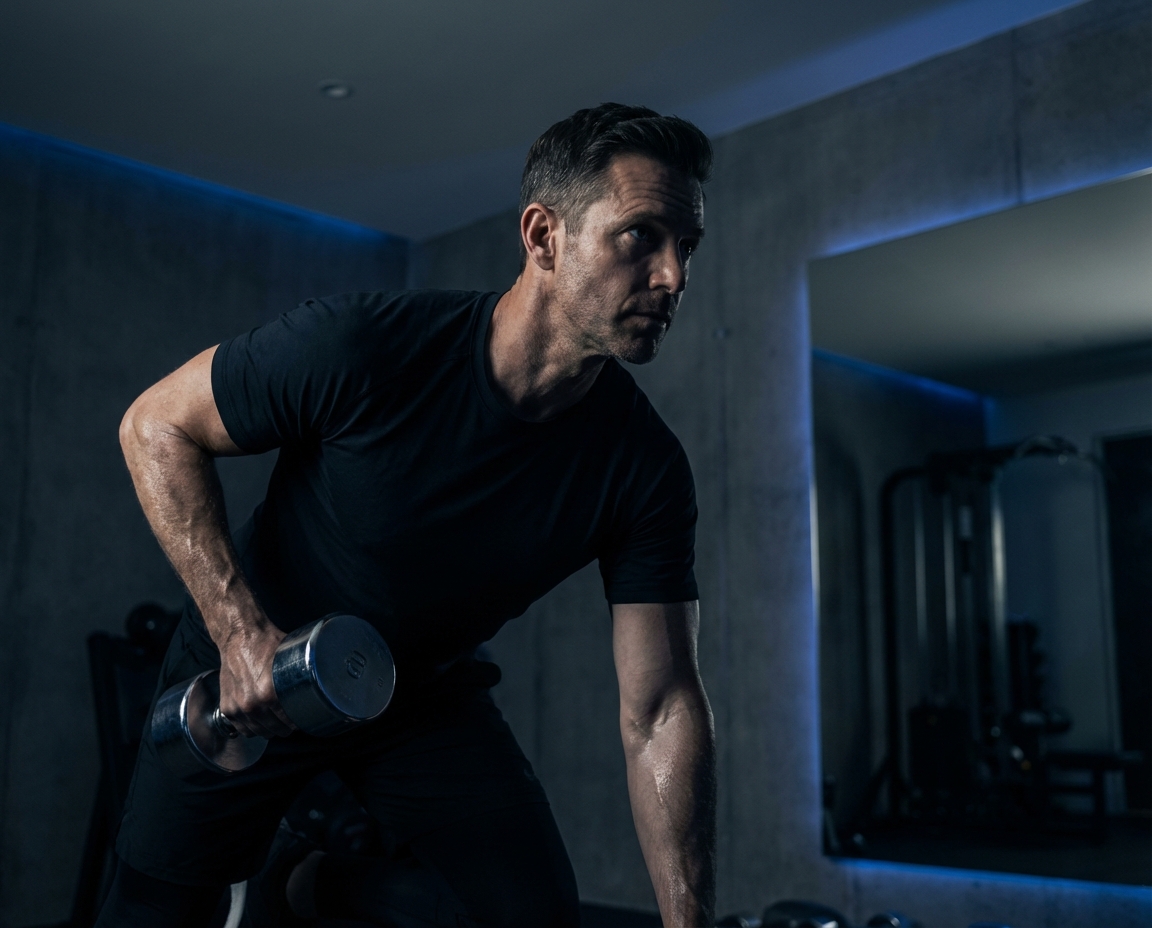 Focused executive training in a high-end home gym